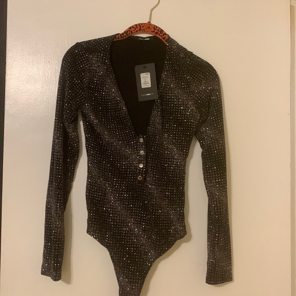 Sparkly Body Suit. Never worn. Brand new. Perfect for Holiday Parties